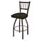 Holland Bar Stool Co 30" Swivel Bar Stool, Bronze Finish, Canter Pine Seat 81030BZ010 - alternate 1